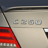 12-15 C 250 Letter Emblem 3D Trunk Logo Nameplate Badge Decoration AMG Chrome