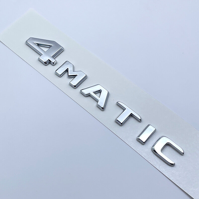 4MATIC Chrome Emblem Trunk Tailgate Lid Badge For Mercedes Benz AMG GLA GLC GLE