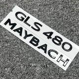 Gloss Black FOR MAYBACH GLS480 BLACK REAR TRUNK NAMEPLATE EMBLEM BADGE DECAL NEW