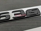 Gloss Black C63S AMG V8 BITURBO Star PACKAGE Trunk Emblem Badge Sticker C63 W205