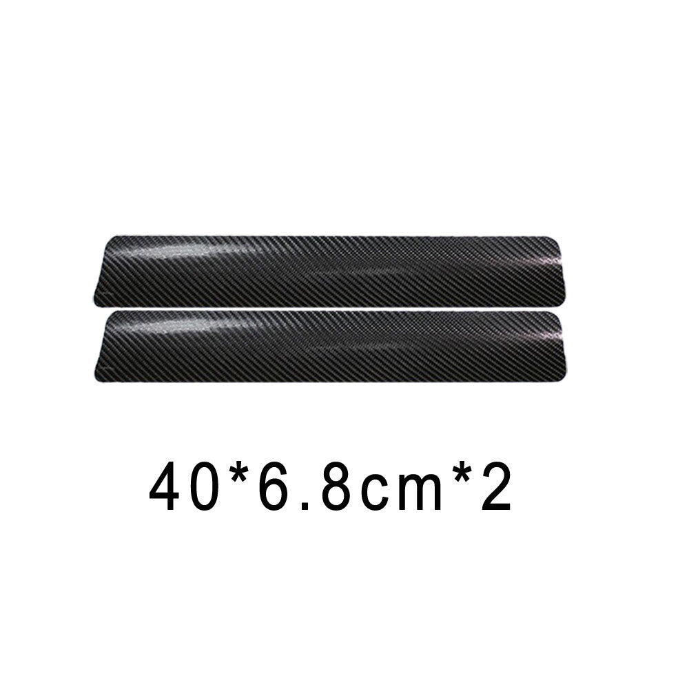 4x Carbon Fiber Car Door Plate Sill Scuff Cover Anti-Scratch Sticker Accessories