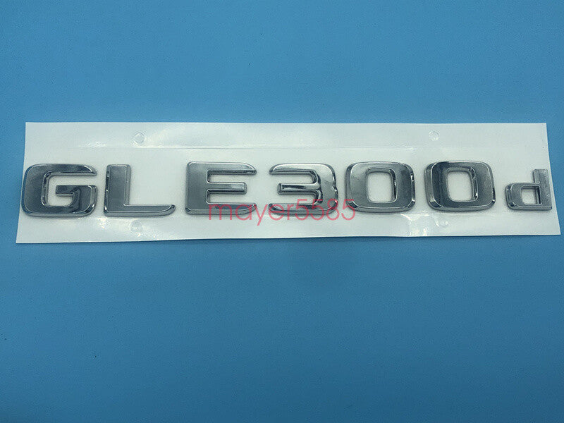 Chrome " GLE300d " Number Letters Rear Trunk Badge Emblem for Mercedes Benz GLE