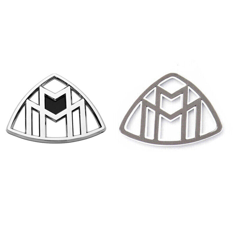 Mercedes Maybach Rear Trunk Lid vertical Emblem Silver OE Badge For S-Class W222