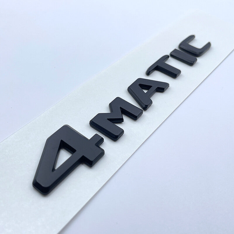 4MATIC Emblem Black 2017+ Trunk Tailgate Lid Badge For Mercedes Benz AMG GLC GLE