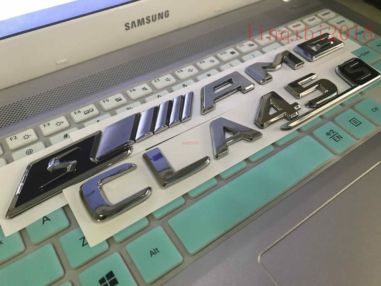 NEW "CLA45s + sAMG" High quality Rear Trunk Emblem Decal Badge FOR Mercedes Benz