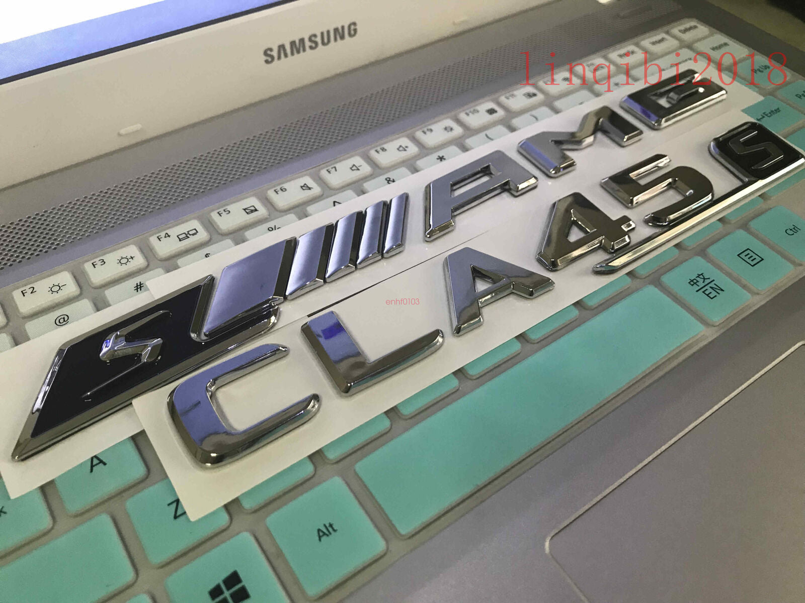 NEW "CLA45s + sAMG" High quality Rear Trunk Emblem Decal Badge FOR Mercedes Benz