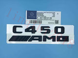 Matte Black "C450 + AMG" Letters Trunk Embl Badge Sticker for NEW C450