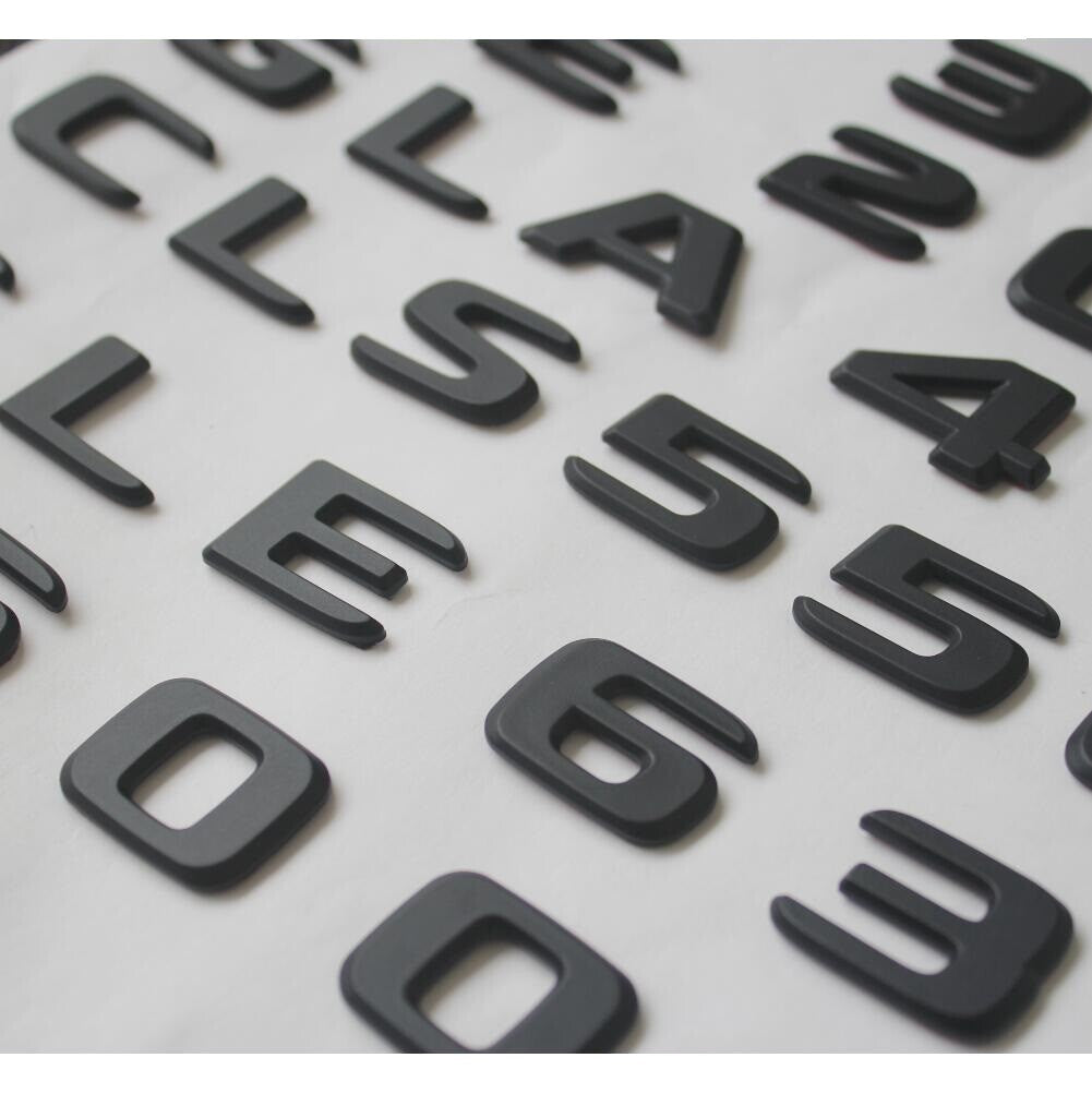 Black Trunk Fender Emblems Badges for Mercedes Benz W213 E43 AMG BITURBO 4MATIC