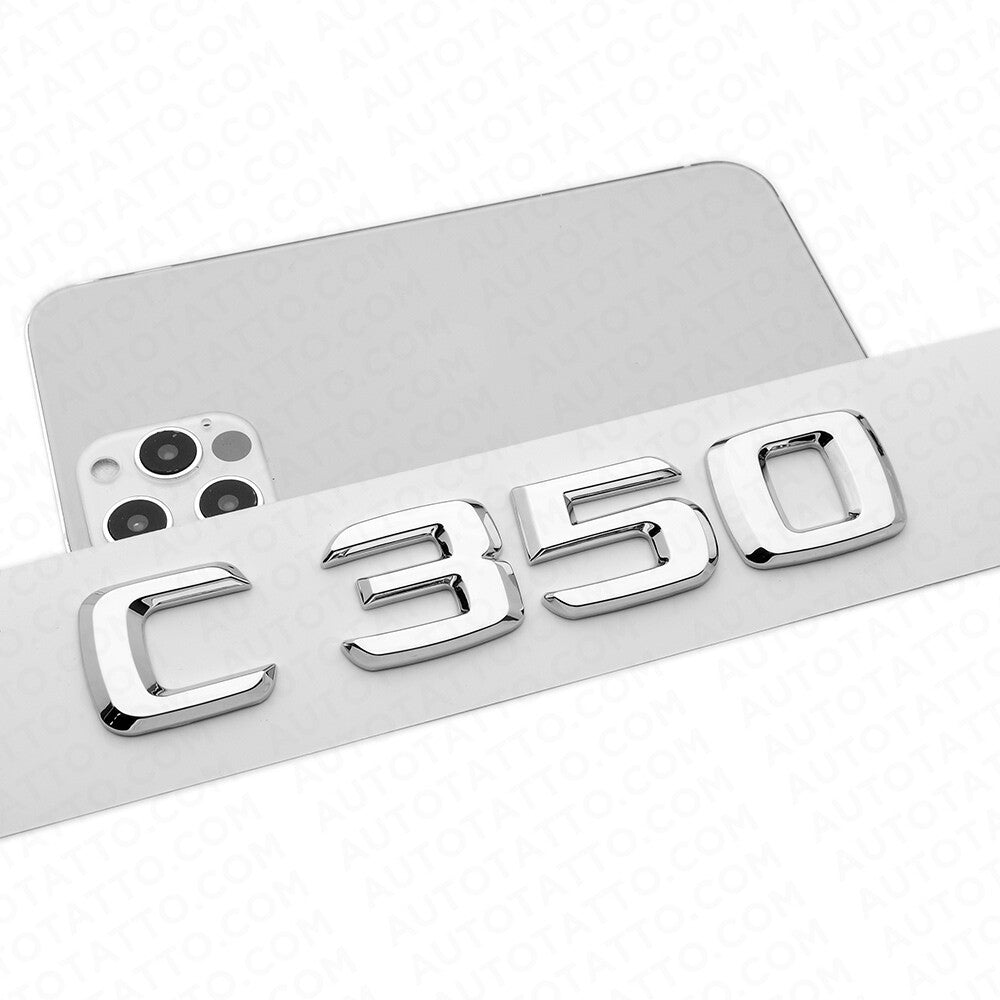 06-15 C 350 Emblem Trunk Lid Letter Logo Nameplate Badge Decoration AMG Chrome