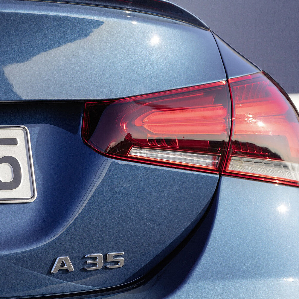 A35 AMG Letter Emblem 3D Trunk Logo Nameplate Badge Decorate Sport OEM Chrome