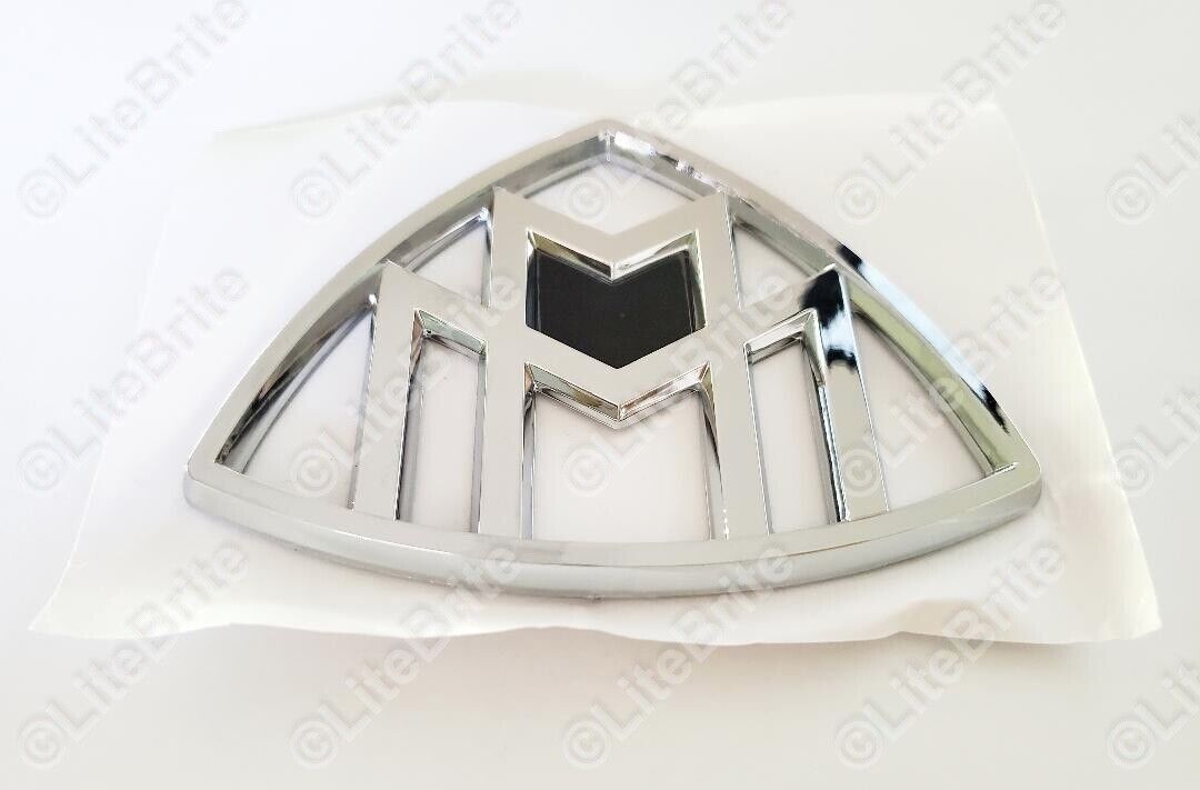 Silver Side Rear Trunk Badge Emblem For Mercedes Benz Maybach S Class S400 S500