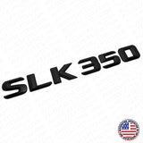 15-16 SLK 350 AMG Letter Emblem Trunk Logo Nameplate Badge Decorate Matte Black
