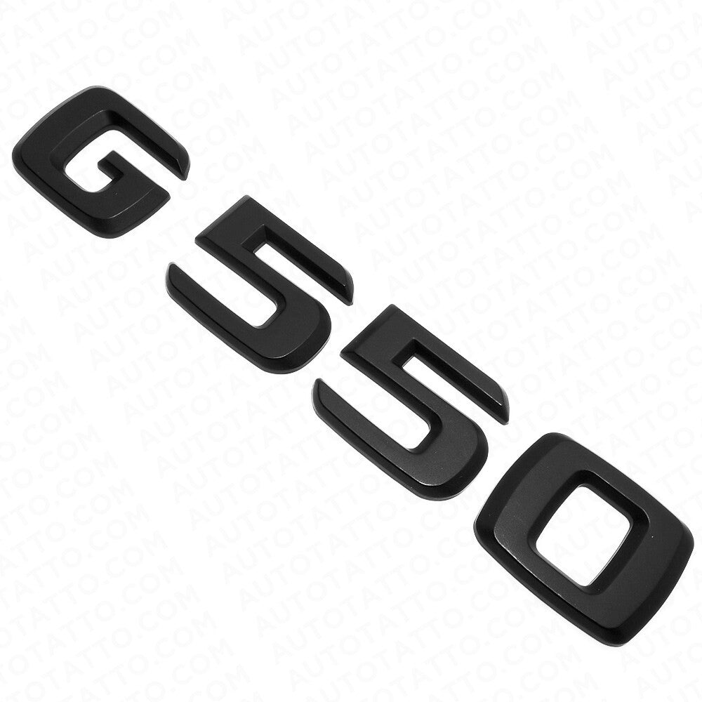 03-18 G550 AMG Letter Emblem Rear Door Body Logo Nameplate Badge Decorate Black