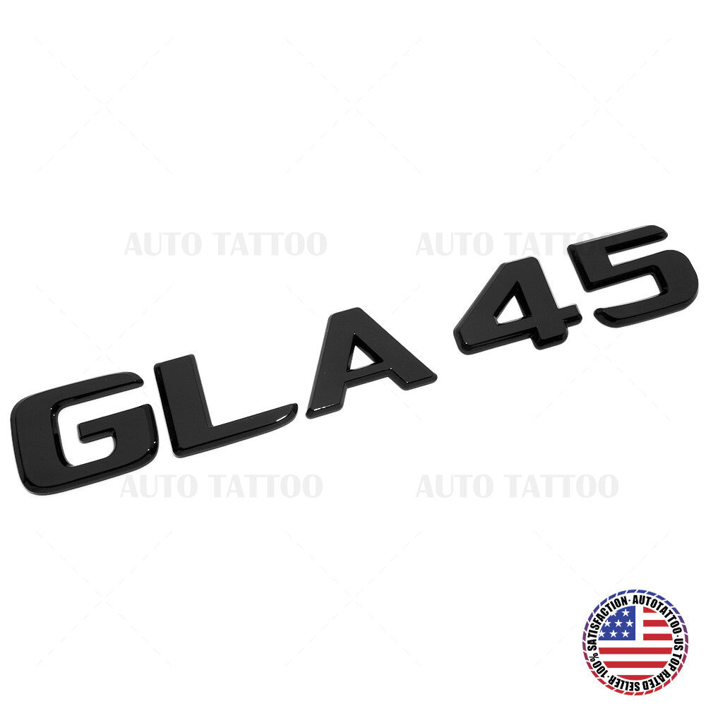 17-20 GLA 45 AMG Rear Letter Emblem Liftgate Logo Nameplate Badge Gloss Black