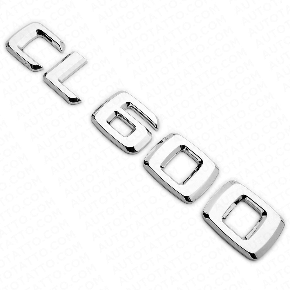 01-14 CL 600 Emblem Trunk Lid Letter Logo Nameplate Badge Decoration AMG Chrome