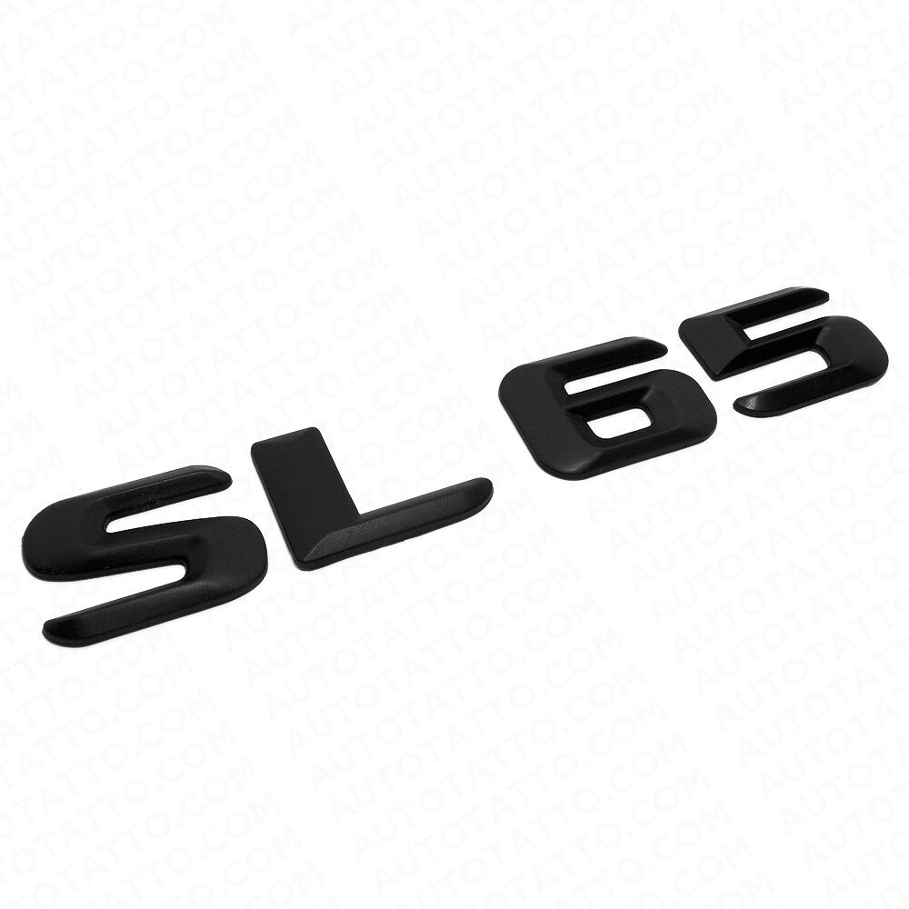 15-16 SL 65 AMG Letter 3D Emblem Trunk Logo Nameplate Badge Decorate Matte Black