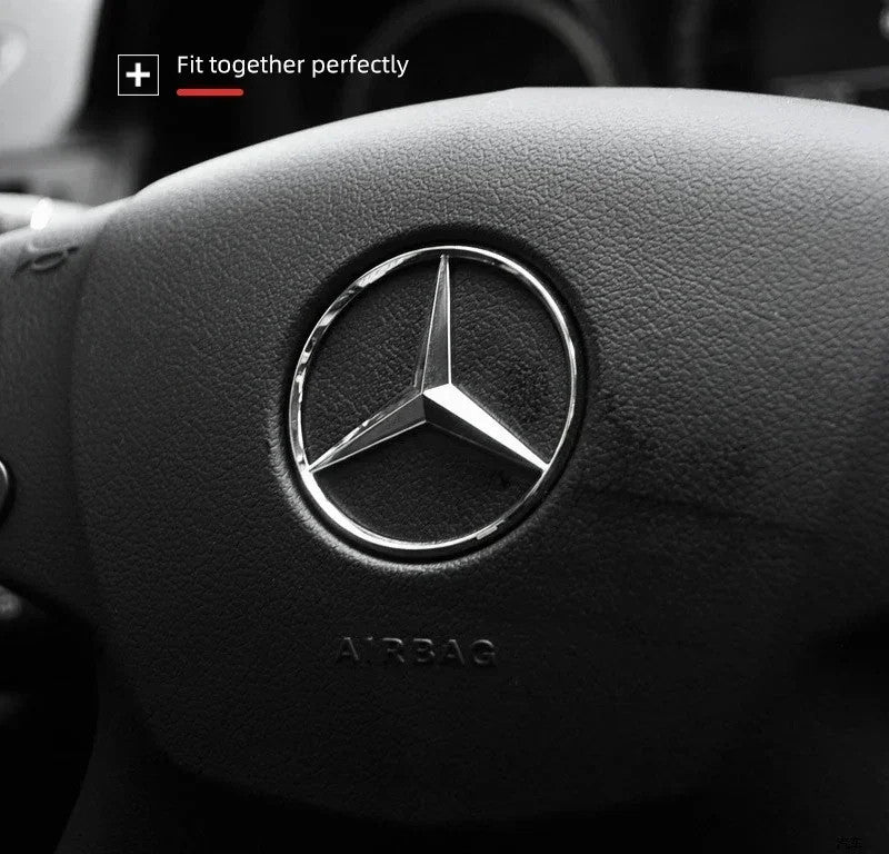 Mercedes Benz Steering Wheel Replace Badge Emblem W204 205 GLA GLC CLA A E Class