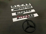Gloss Black GLC43 AMG Biturbo 4matic And Rear STAR emblem for GLC X253 Series