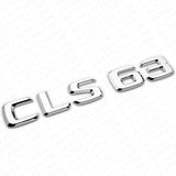 01-14 CLS 63 Emblem Trunk Lid Letter Logo Nameplate Badge Decoration AMG Chrome
