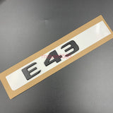 Gloss Black  " E43 AMG BITURBO " Trunk Embl Badge Sticker for Mercedes Benz E43