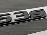 Gloss Black C63S AMG Trunk emblem badge For Mercedes-Benz AMG 205 Series
