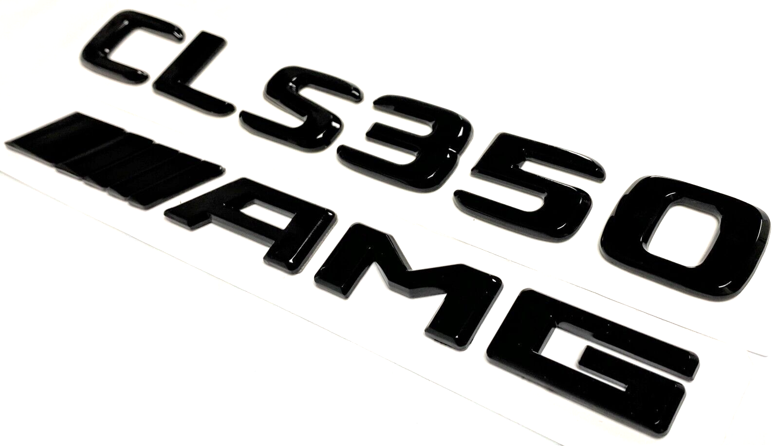 BLACK CLS350+AMG FOR MERCEDES REAR TRUNK EMBLEM BADGE NAMEPLATE DECAL NUMBERS
