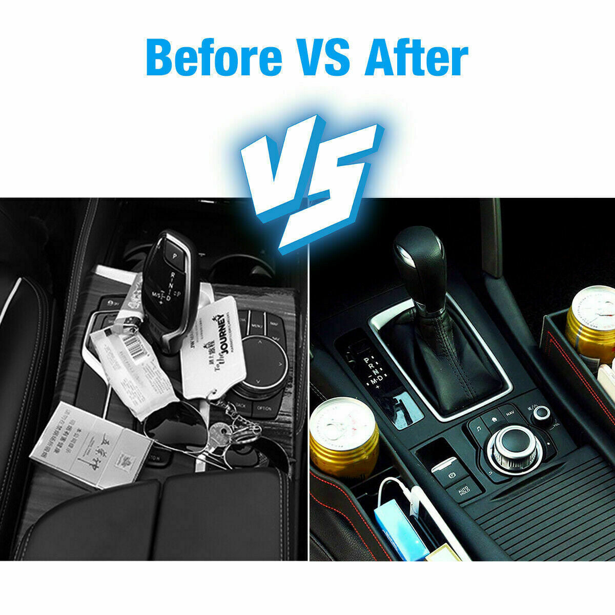 2x Seat Crevice Box Storage Cup Holder Organizer Auto Gap Pocket Stowing Accessory Car Accessory