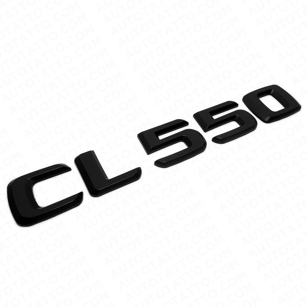 01-14 CL 550 Emblem Trunk Lid Letter Logo Nameplate Badge Decoration AMG Black