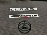 Gloss Black CLA45 AMG and Rear Star replacement PACKAGE Badge Sticker CLA Sedan
