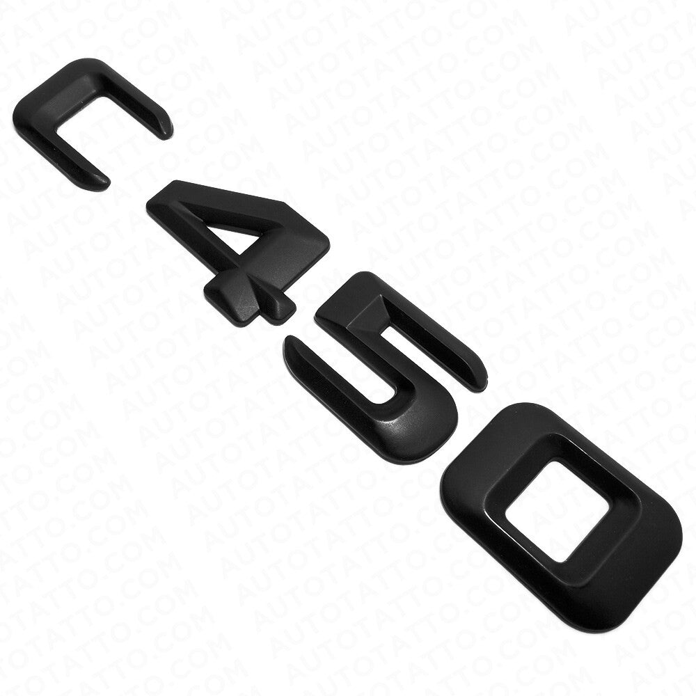 2016 C450 Emblem Trunk Lid Letter Logo Nameplate Badge Decorate AMG Matte Black