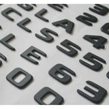 CLS C218 MATTE BLACK SET CLS63 + AMG REAR TRUNK BADGES EMBLEMS STICKER