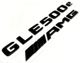 GLE500e+AMG Gloss BLACK FOR MERCEDES LIFTGATE REAR TRUNK EMBLEM BADGE NAMEPLATE