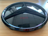 Glossy Black Front Grille Star Emblem Logo For Mercedes Benz GLC GLE-Class 2020