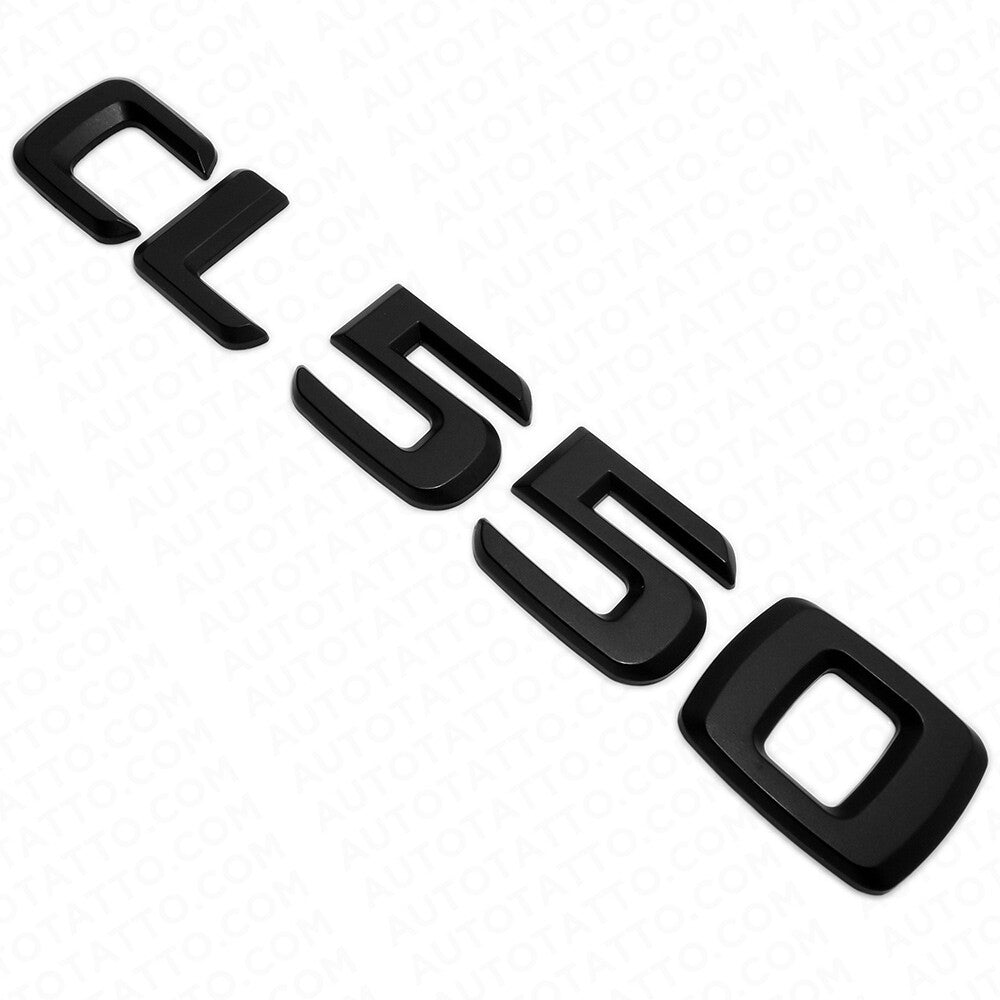 01-14 CL 550 Emblem Trunk Lid Letter Logo Nameplate Badge Decoration AMG Black