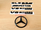 Gloss Black GLE63S AMG V8 BITURBO 4MATIC+ Star Trunk Emblem Badge V167 2019-2023