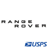 4PCS For RANGE ROVER Front Grille Rear Tailgate Emblem Oval Badge Gloss Black