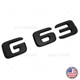 19-21 G63 AMG Letter Emblem Rear Body Logo Nameplate Badge Decorate Matte Black