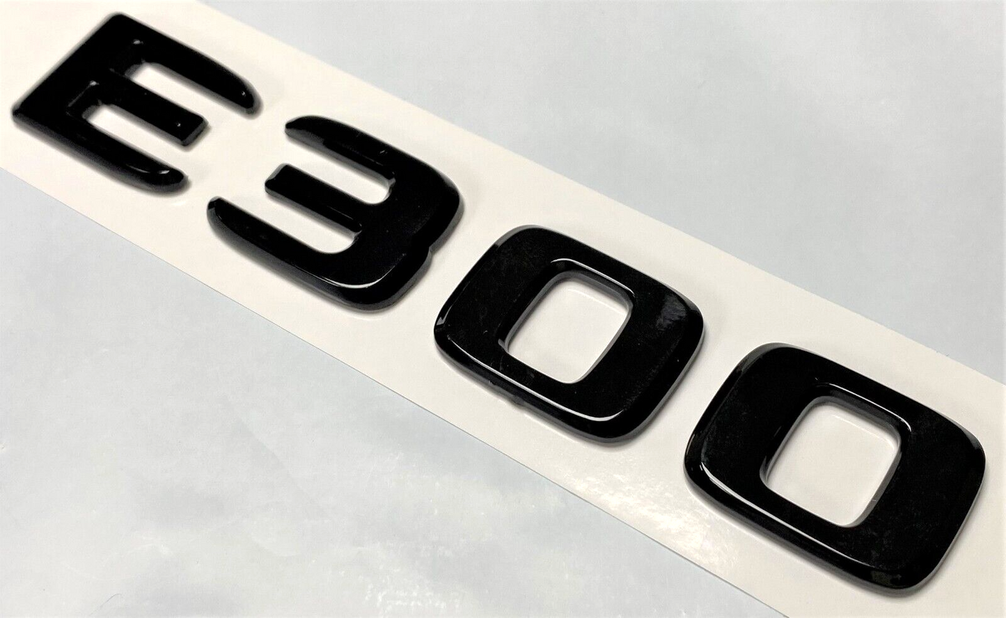 E300 BLACK For MERCEDES REAR TRUNK EMBLEM BADGE NAMEPLATE DECAL LETTER