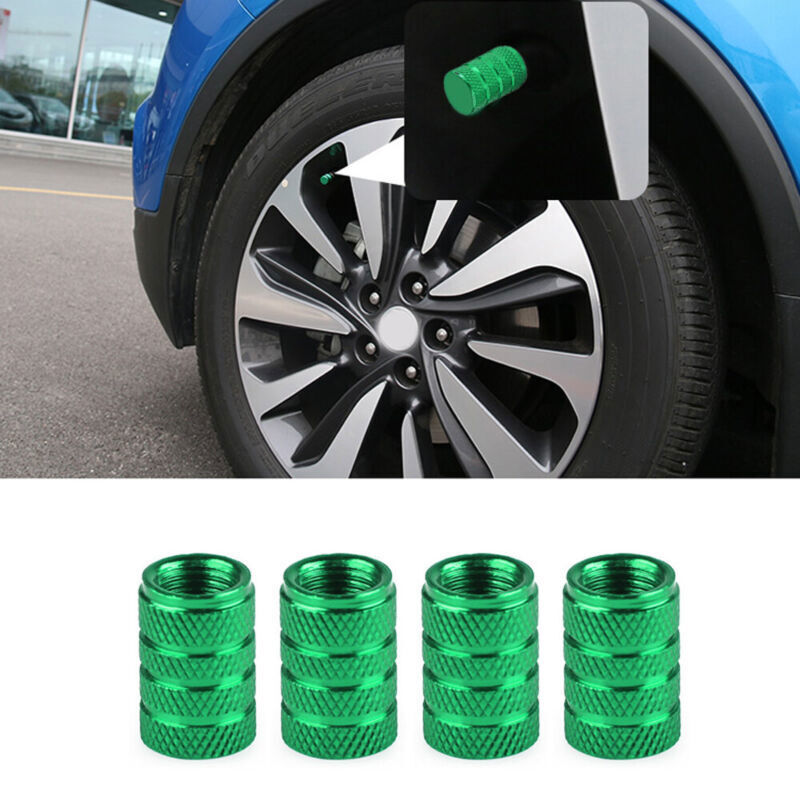 4x Wheel Rim Tire Air Valve Stem Caps Screw Dust Cover Cars