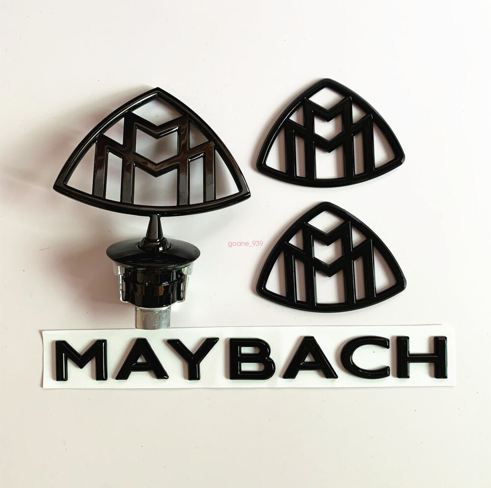 🔥 4PC for Car Hood Emblem Ornament Badge S Class S680 S600 S500 S450 W222