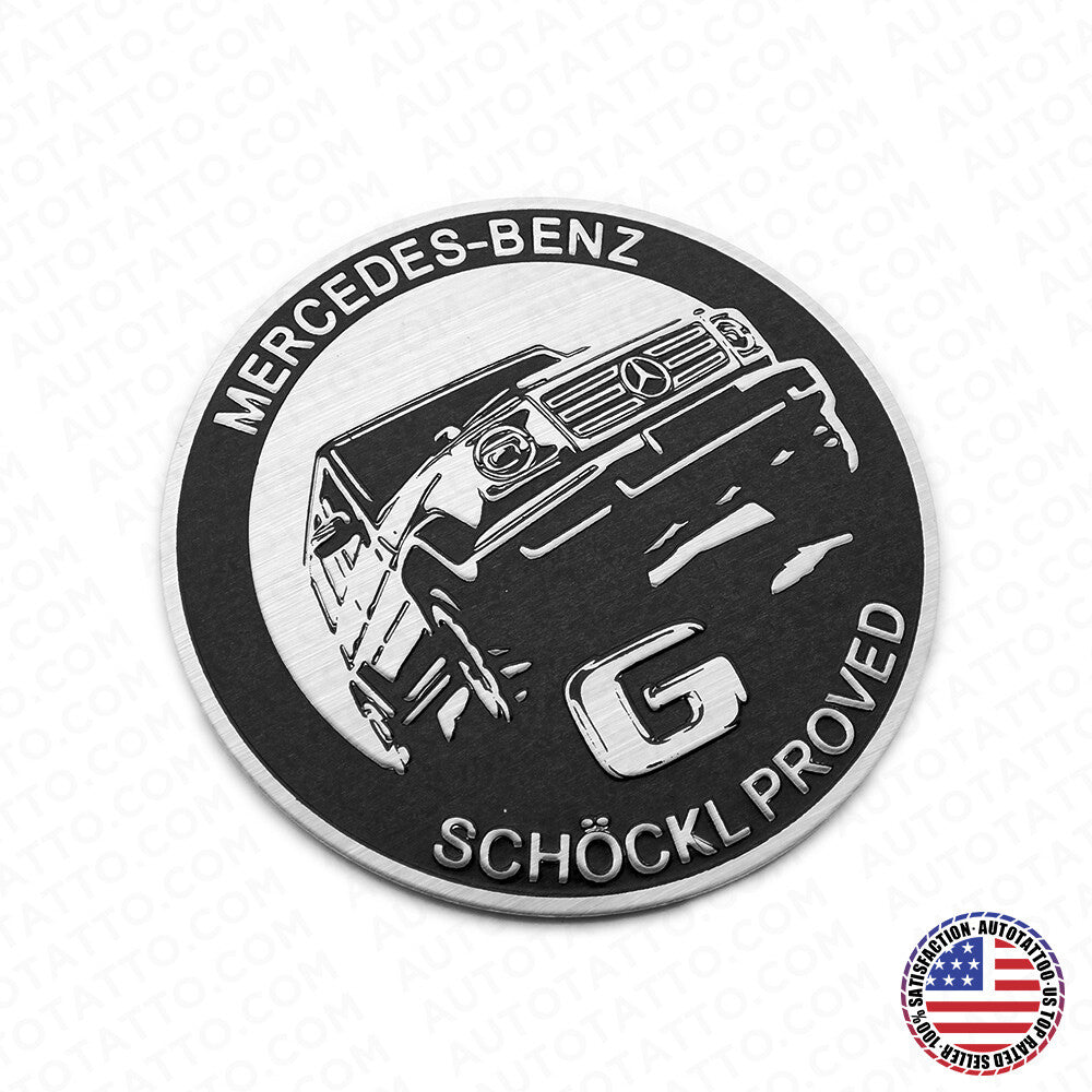 Mercedes-Benz G Schockl Proved Door Jamb Emblem Logo Nameplate Badge Decorate