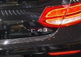 Black C63 + AMG + V8 BITURBO Trunk Emblem Badge Sticker for Mercedes Benz W205