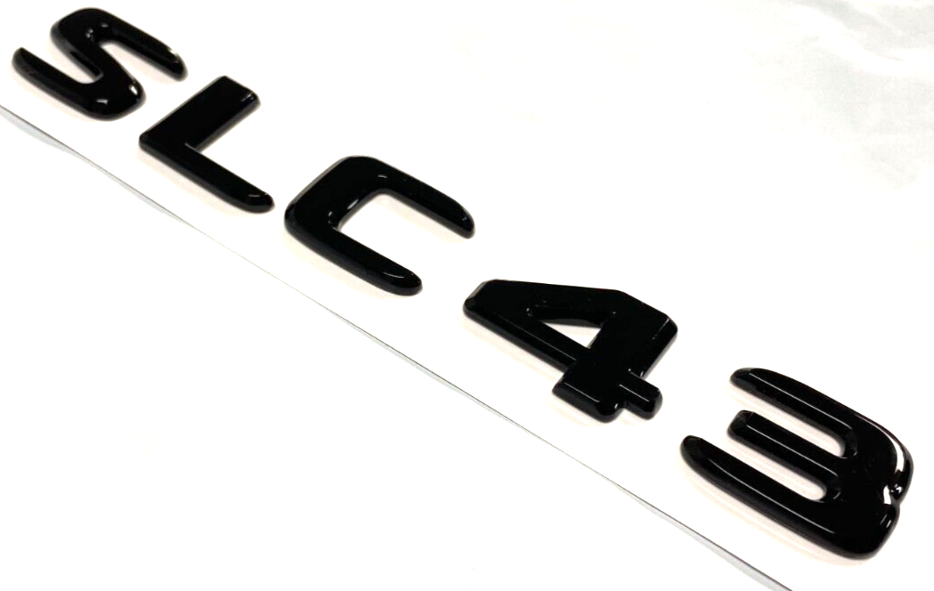 SLC43 BLACK FOR MERCEDES REAR TRUNK EMBLEM BADGE NAMEPLATE DECAL LETTERS