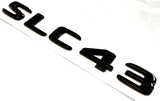 SLC43 BLACK FOR MERCEDES REAR TRUNK EMBLEM BADGE NAMEPLATE DECAL LETTERS