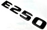 E250 BLACK FOR MERCEDES REAR TRUNK EMBLEM BADGE NAMEPLATE DECAL LETTER NUMBER