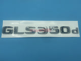 Chrome " GLS350d " Number Letters Rear Trunk Badge Emblem for Mercedes Benz GLS