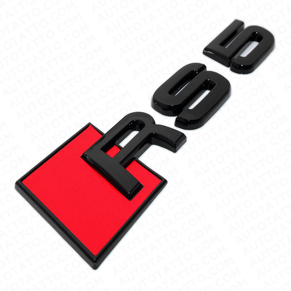 For Audi RS 5 Gloss Black Rear Letter Tail Badge Trunk Emblem Badge Logo Sport