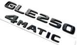 GLE250+4MATIC BLACK FOR MERCEDES REAR TRUNK EMBLEM BADGE NAMEPLATE DECAL NUMBERS