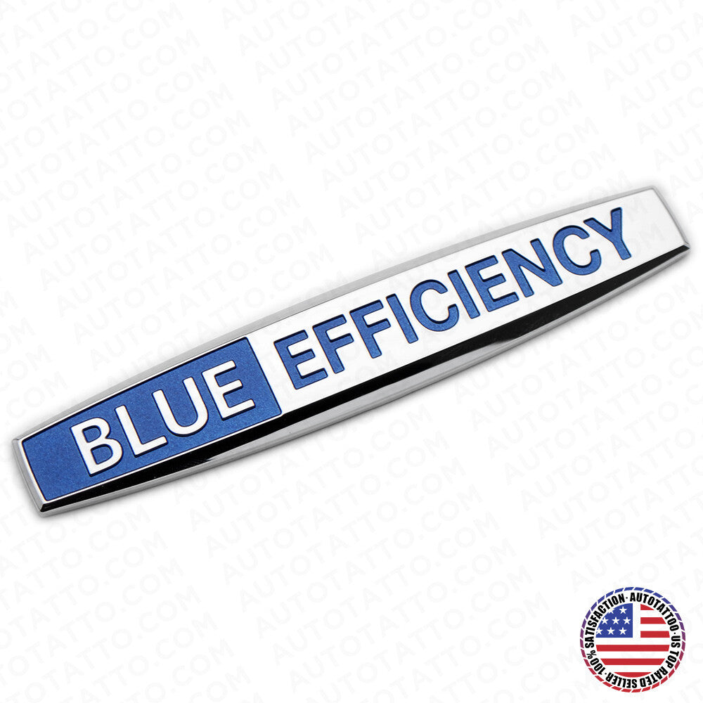 Blue Efficiency Side Fender Marker Sticker OEM ABS Badge Logo Emblem Decorate