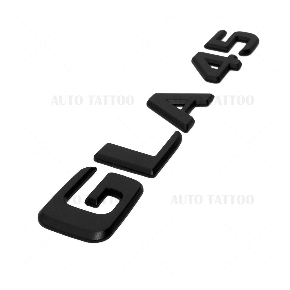 17-20 GLA 45 AMG Rear Letter Emblem Liftgate Logo Nameplate Badge Matte Black
